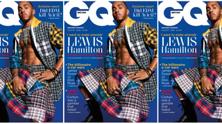 Man Enough? Racing Star Lewis Hamilton Confronts His Biases on the Cover of British GQ